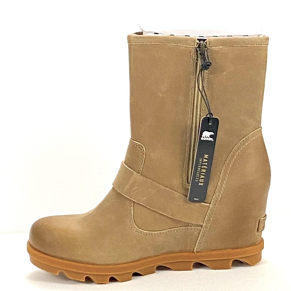 NEW JOAN OF ARCTIC WEDGE II BUCKLE LEATHER BOOT - Picture 8 of 13